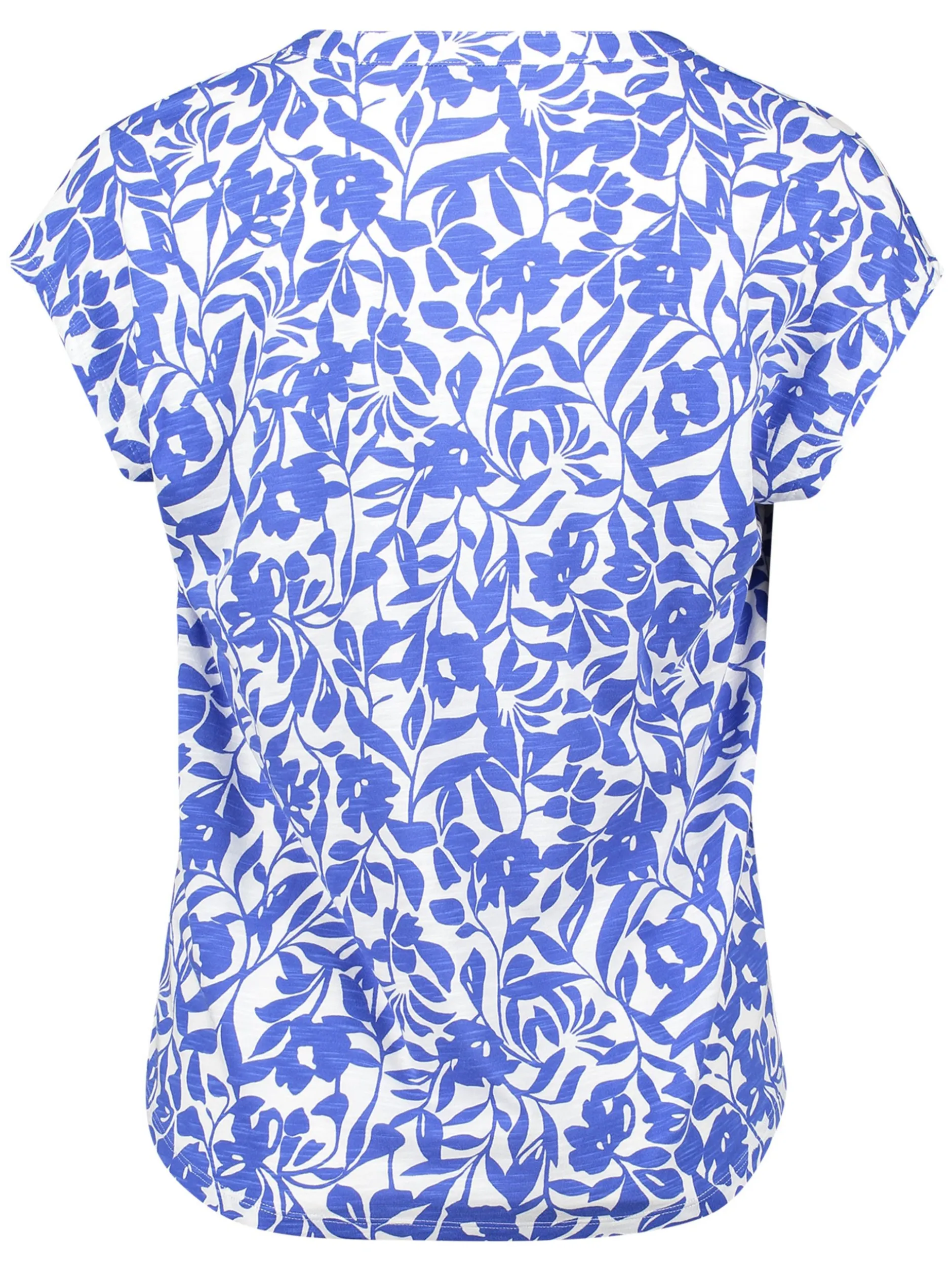 Betty Barclay Damen Shirt in weiß blau - Ärmel: ohne Arm