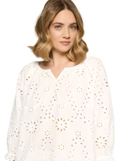 Betty Barclay Damen Sommerbluse in weiß - Ärmel: 3/4 Arm