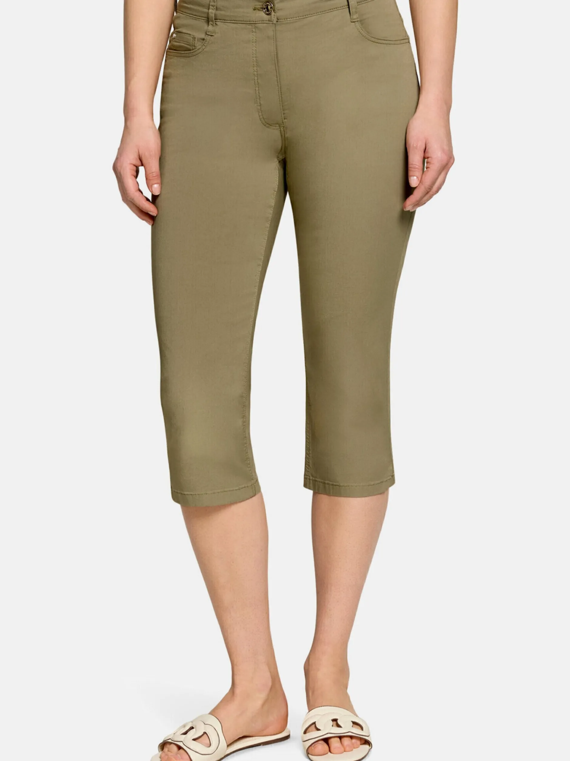 Betty Barclay Damen Sommerhose in khaki