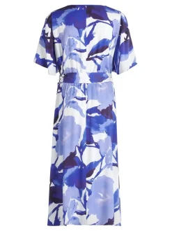 Betty Barclay Damen Sommerkleid in blau weiß