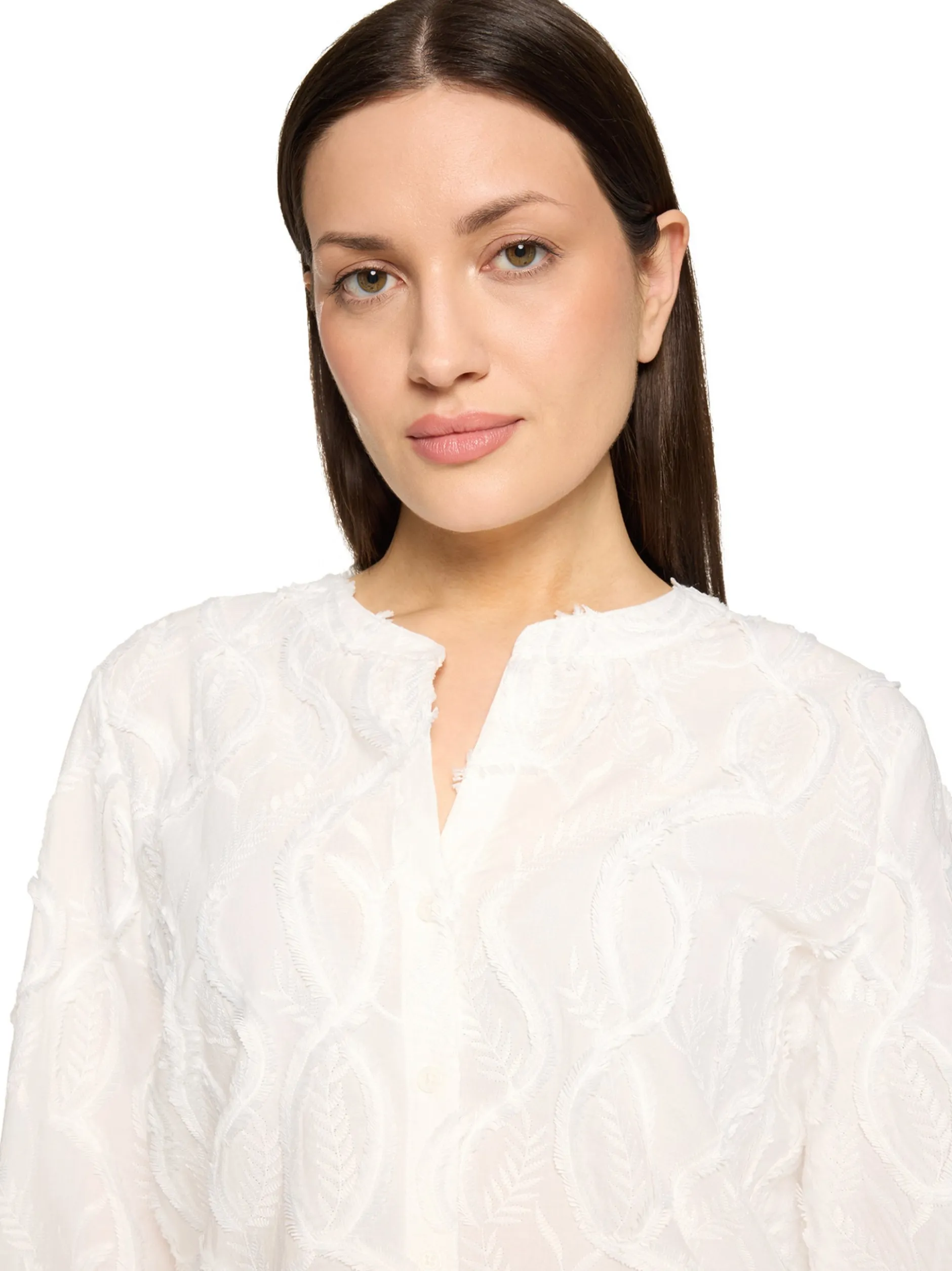 Betty Barclay Damen Spitzenbluse in weiß