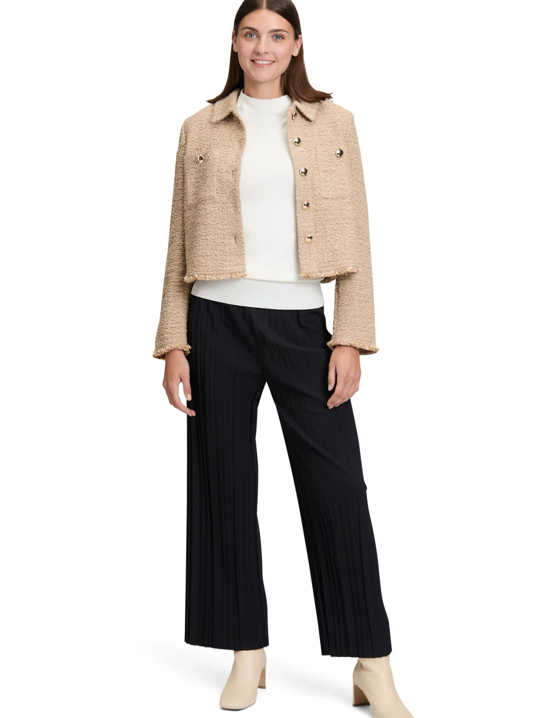 Betty Barclay Damen Stoffhose in schwarz