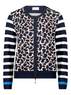 Betty Barclay Damen Strickjacke in marine mehrfarbig