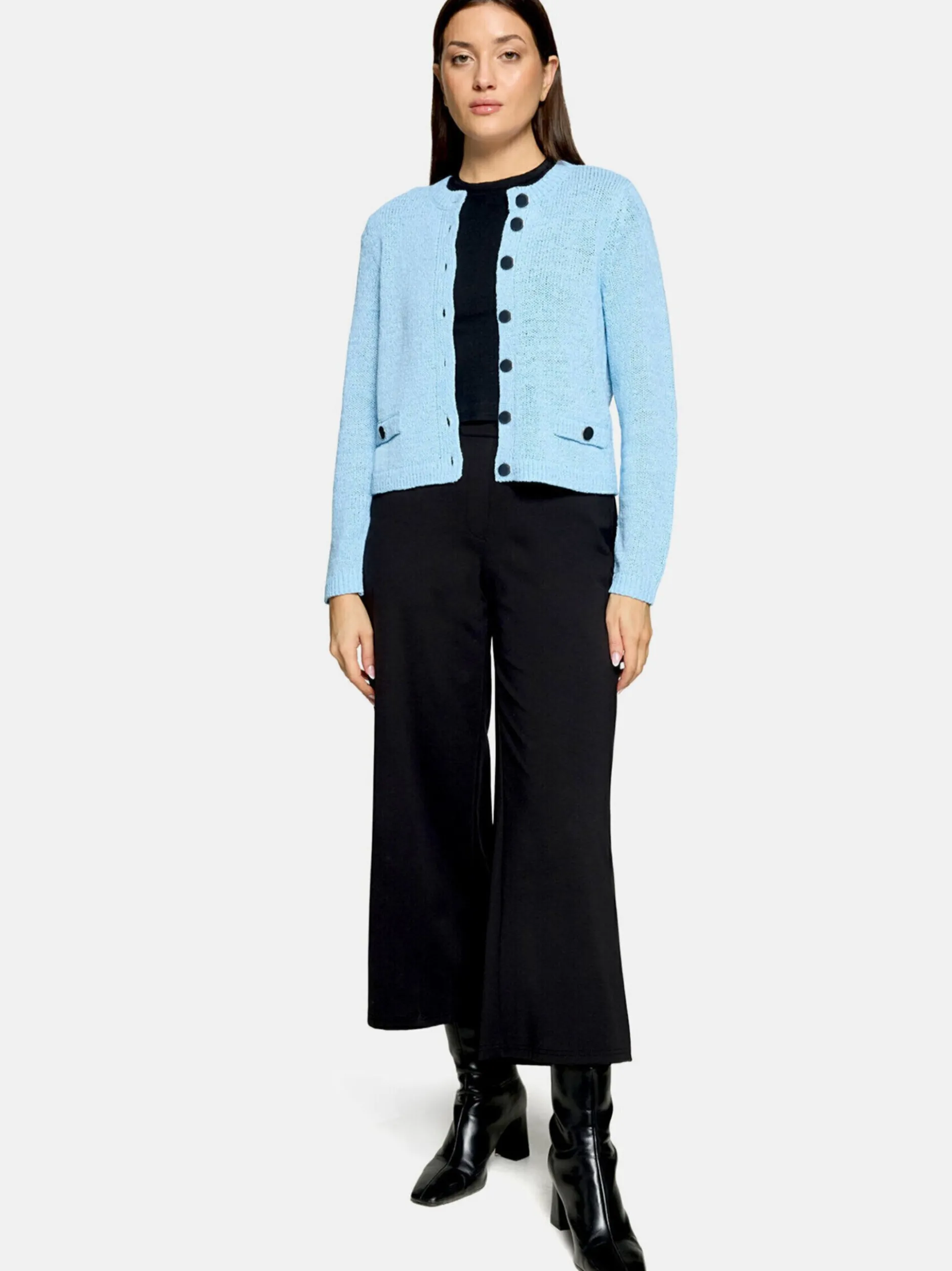 Betty Barclay Damen Strickjacke in hellblau