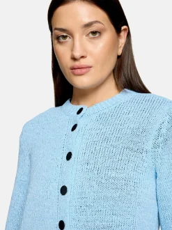 Betty Barclay Damen Strickjacke in hellblau