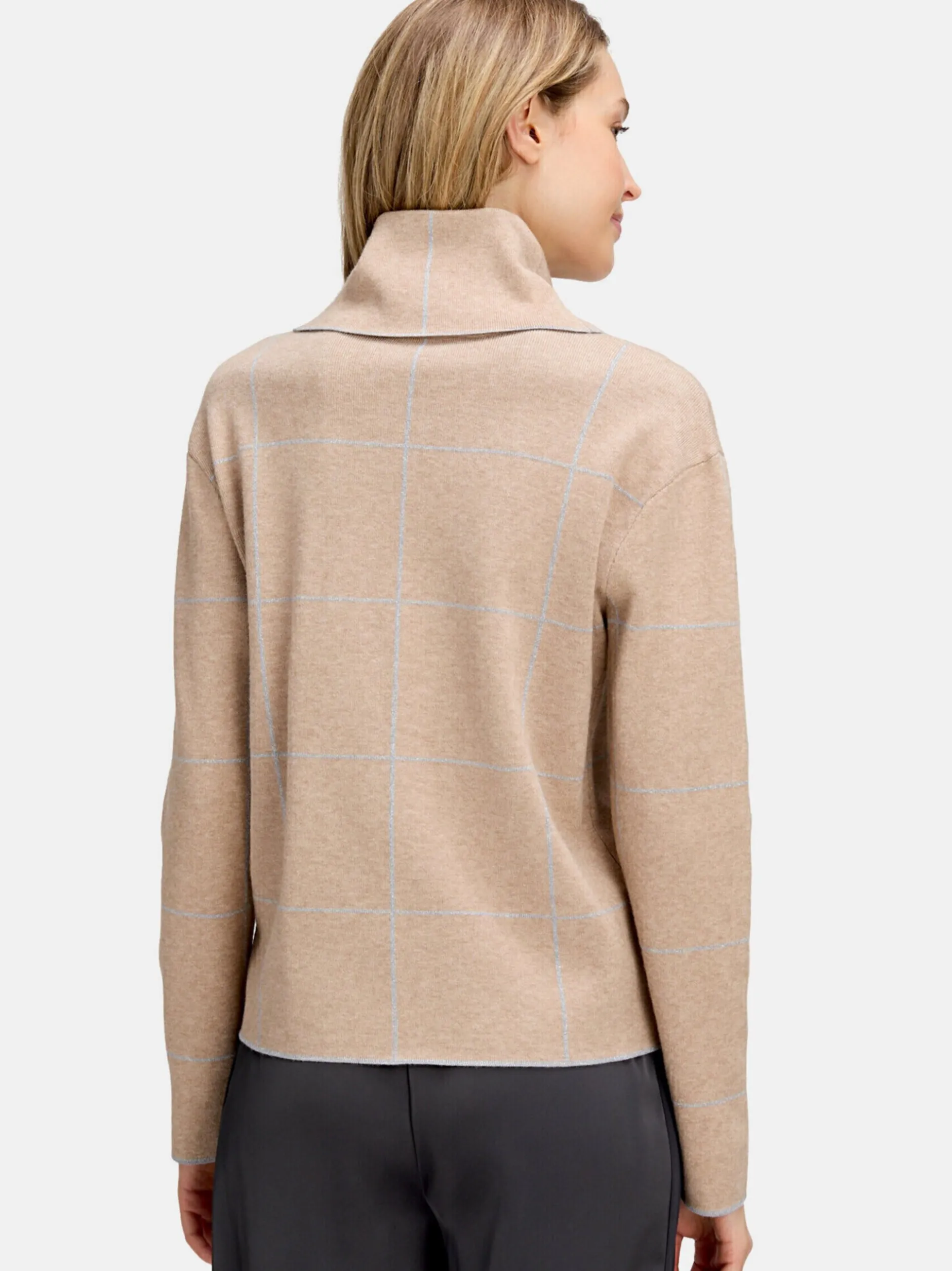Betty Barclay Damen Strickpullover in beige grau
