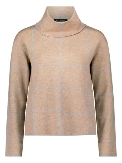 Betty Barclay Damen Strickpullover in beige grau
