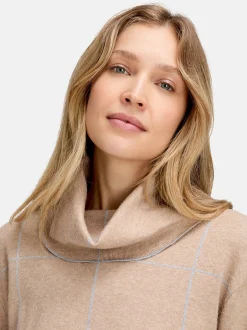 Betty Barclay Damen Strickpullover in beige grau