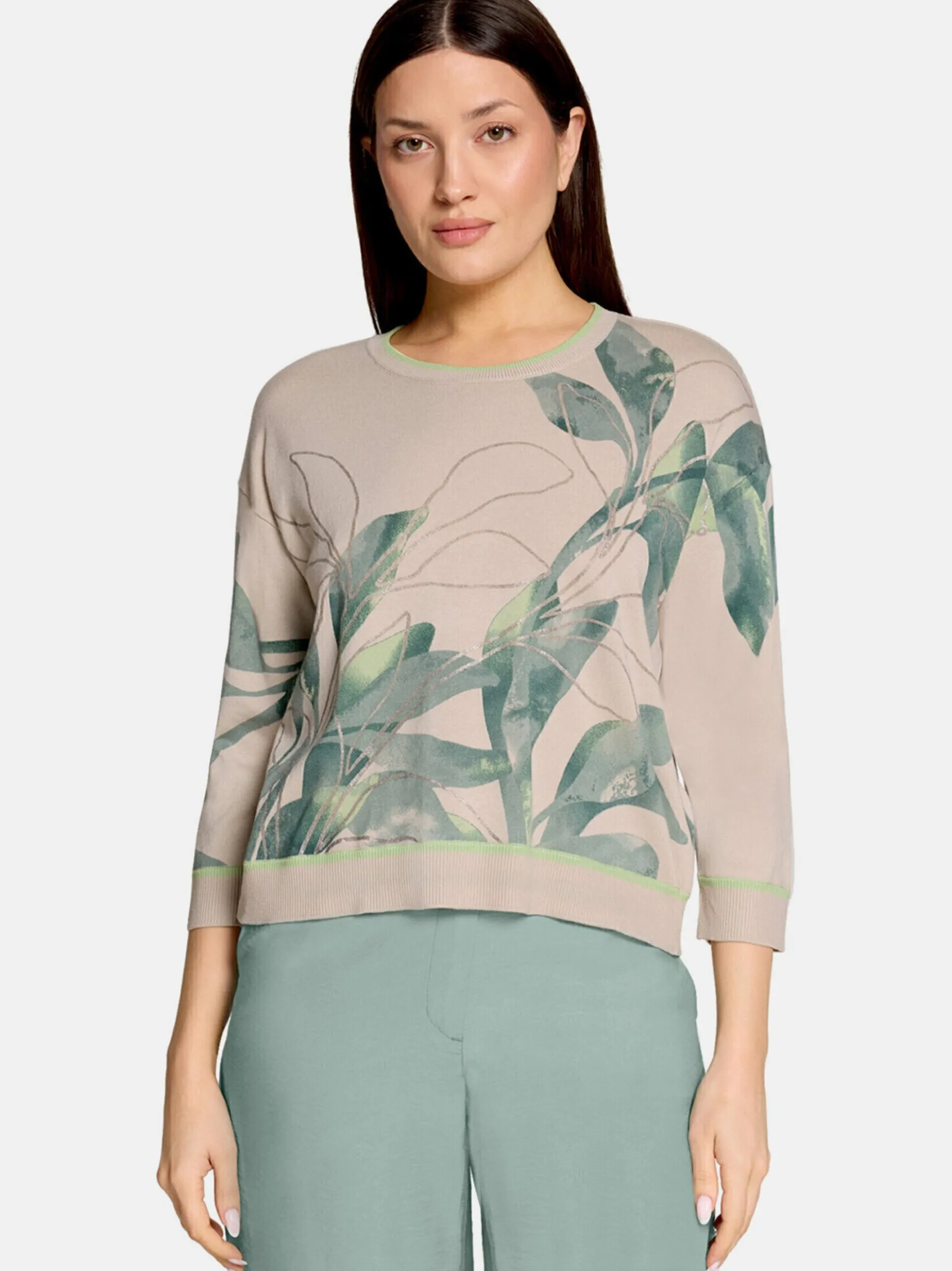Betty Barclay Damen Strickpullover in taupe