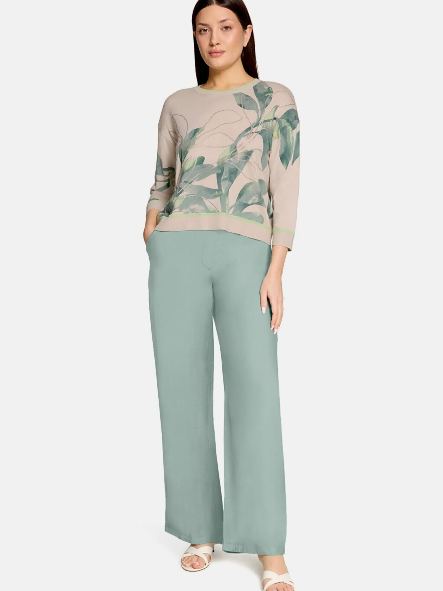Betty Barclay Damen Strickpullover in taupe