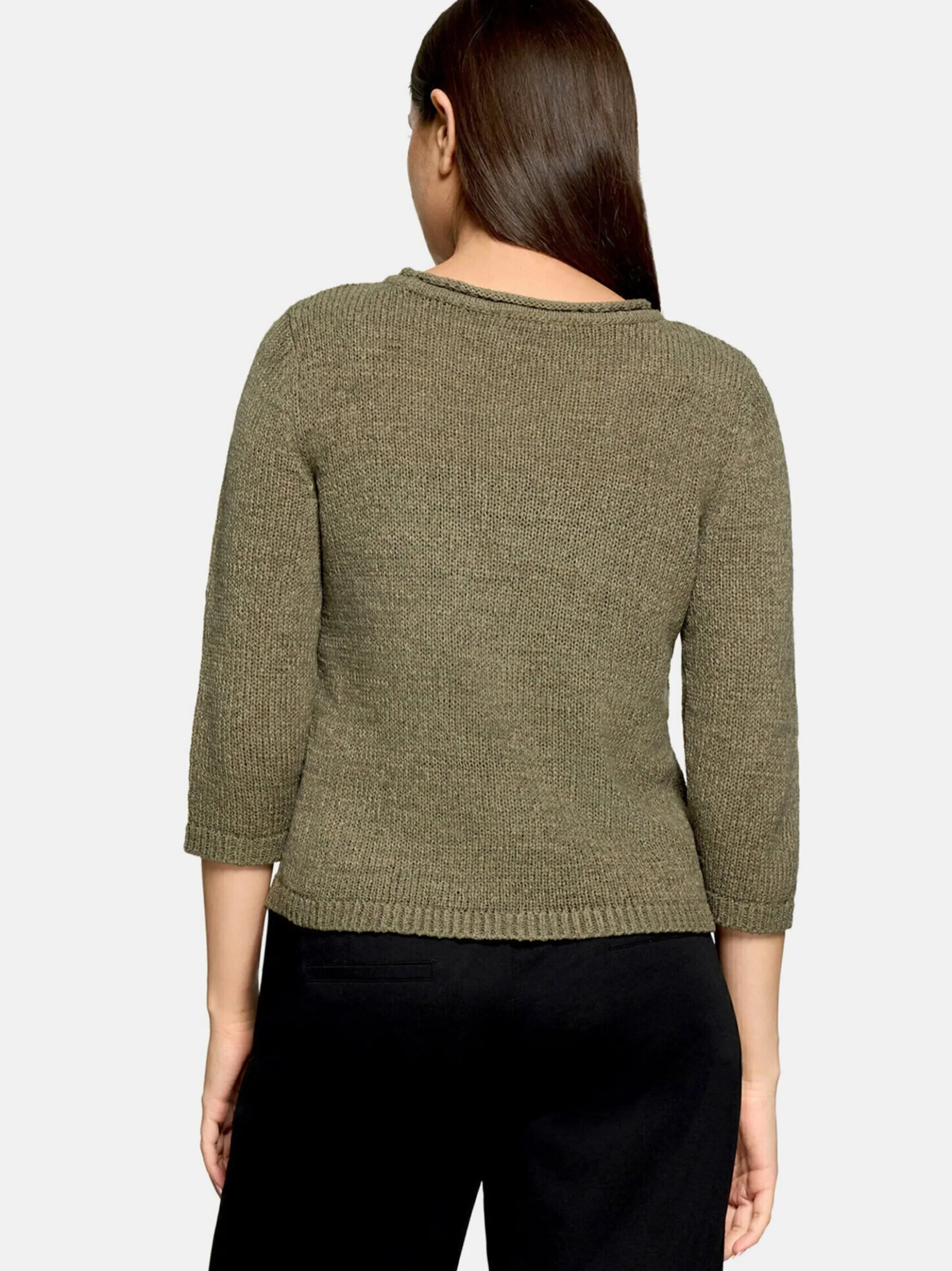 Betty Barclay Damen Strickpullover in khaki oliv