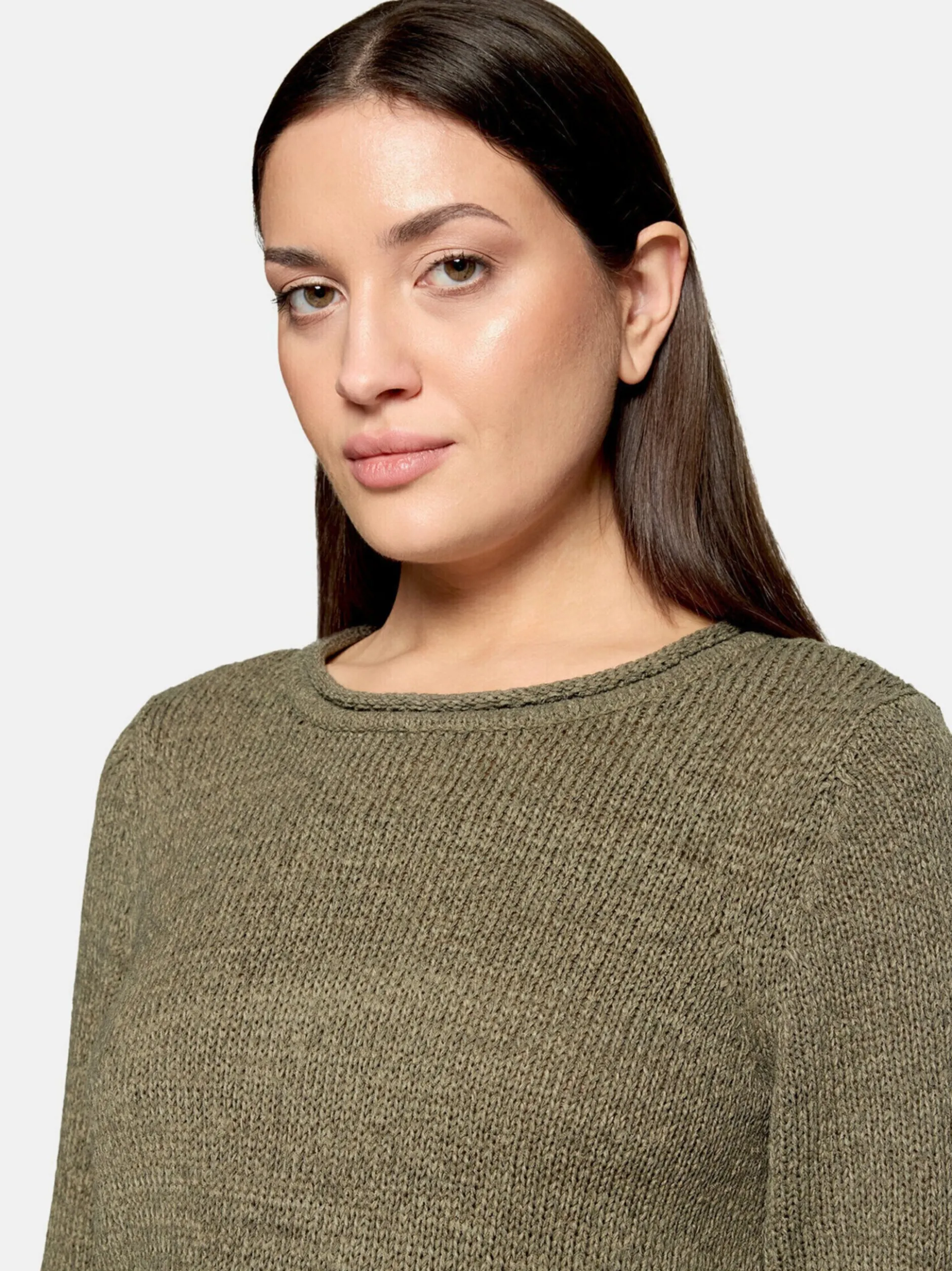 Betty Barclay Damen Strickpullover in khaki oliv