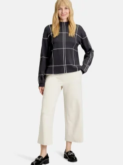 Betty Barclay Damen Strickpullover in anthrazit mehrfarbig