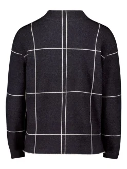 Betty Barclay Damen Strickpullover in anthrazit mehrfarbig