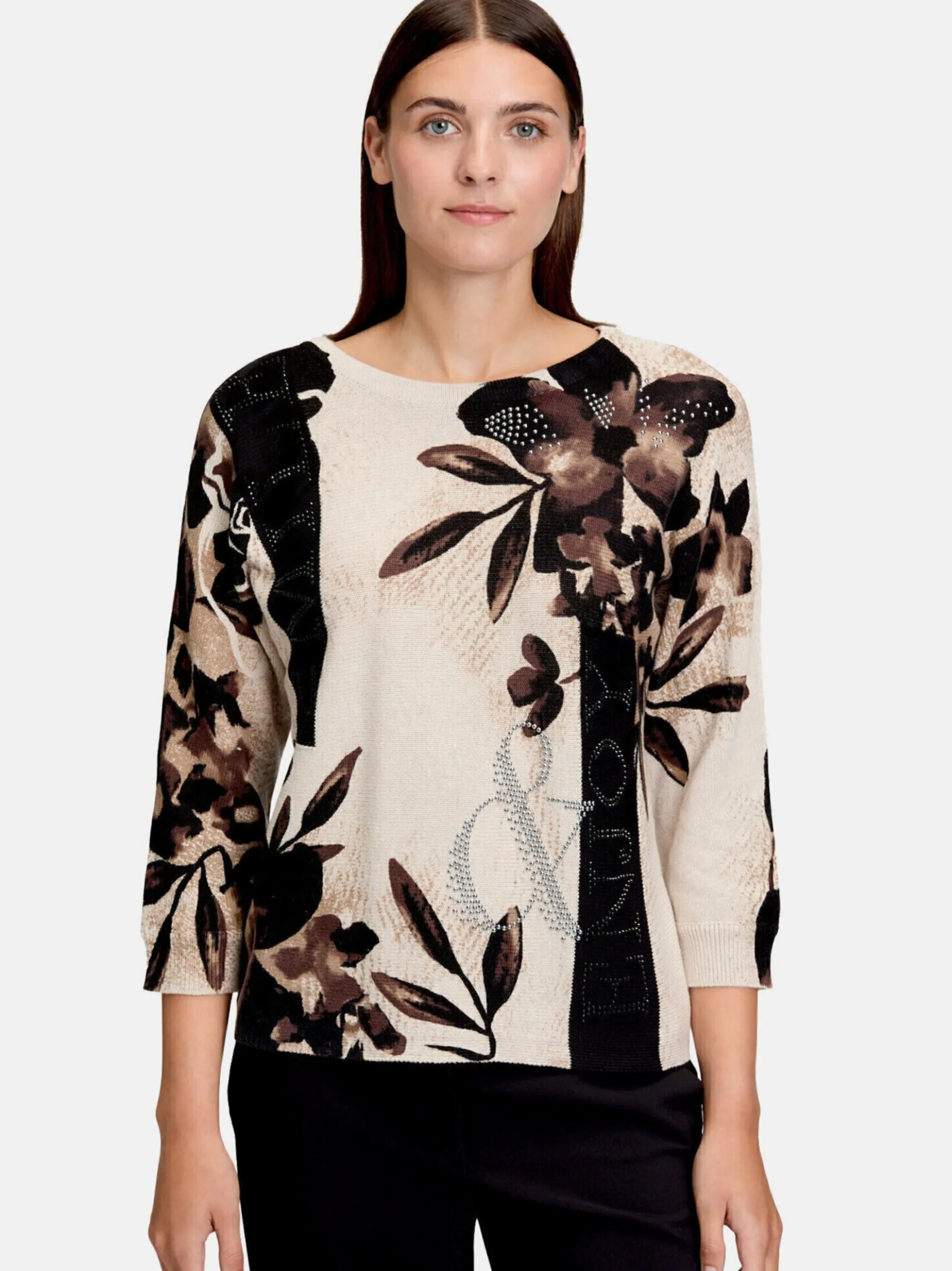 Betty Barclay Damen Strickpullover in mehrfarbig beige