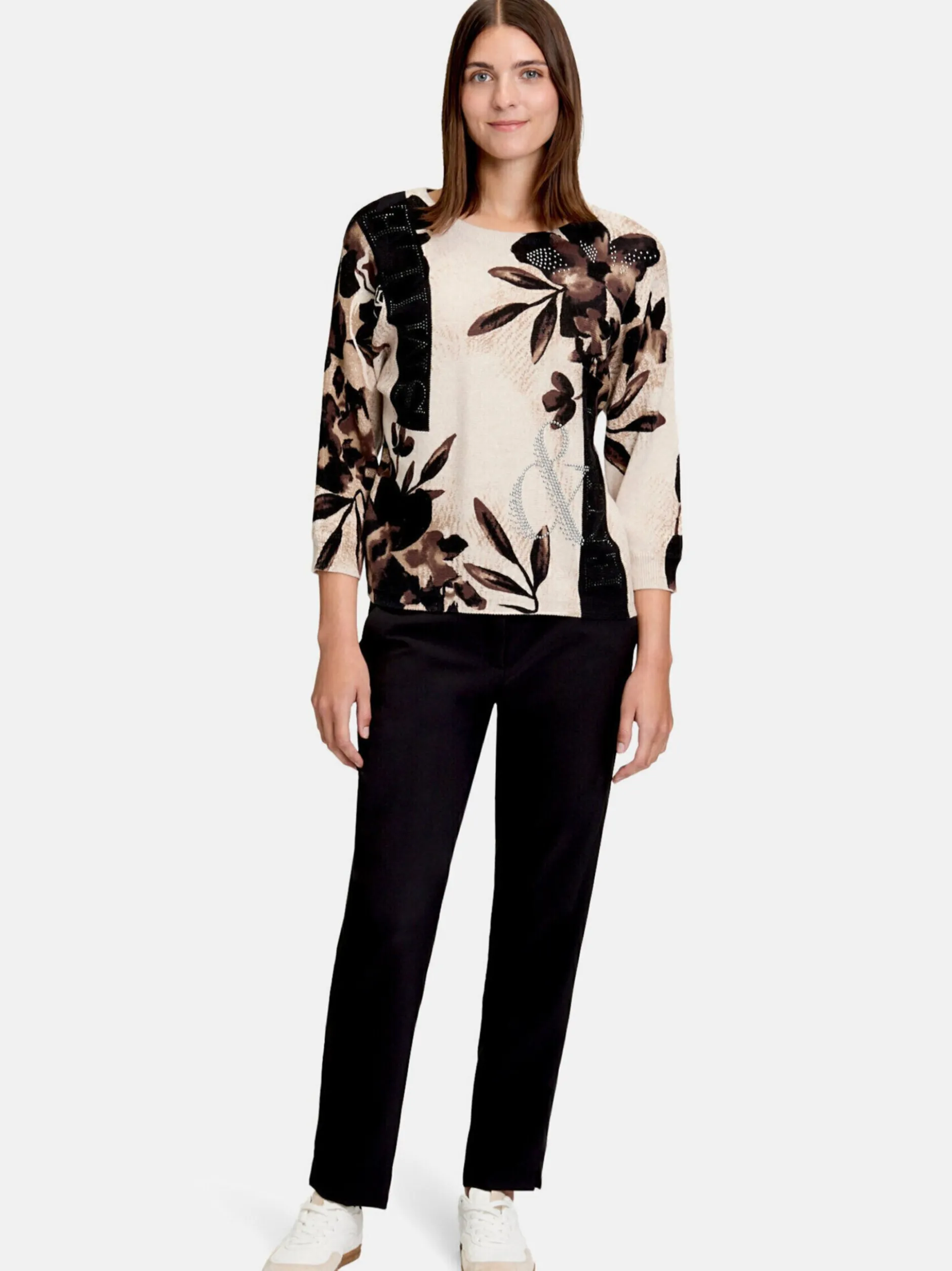 Betty Barclay Damen Strickpullover in mehrfarbig beige