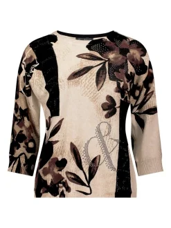 Betty Barclay Damen Strickpullover in mehrfarbig beige