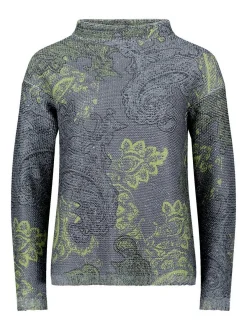 Betty Barclay Damen Strickpullover in grau mehrfarbig