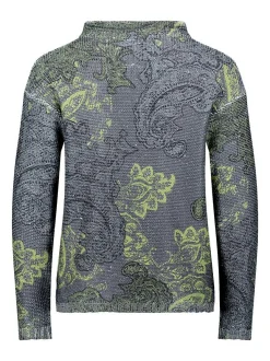 Betty Barclay Damen Strickpullover in grau mehrfarbig