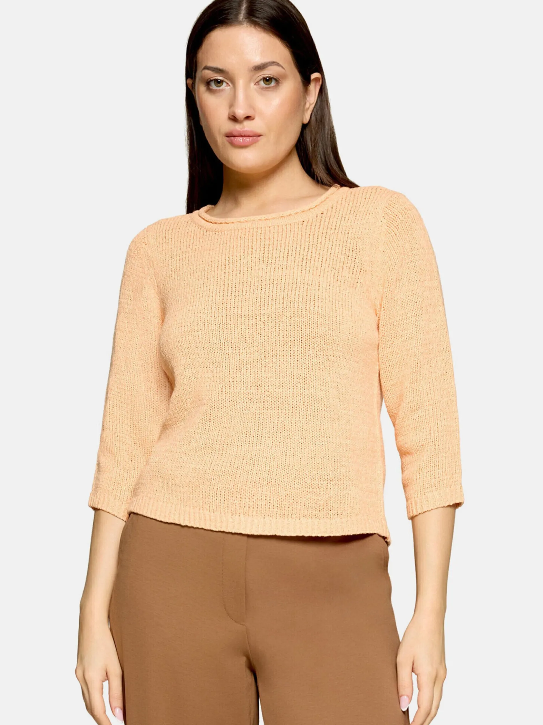 Betty Barclay Damen Strickpullover in aprikot