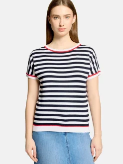 Betty Barclay Damen Strickpullover in mehrfarbig blau