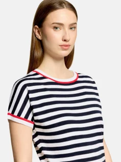 Betty Barclay Damen Strickpullover in mehrfarbig blau