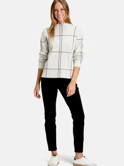 Betty Barclay Damen Strickpullover in beige grau