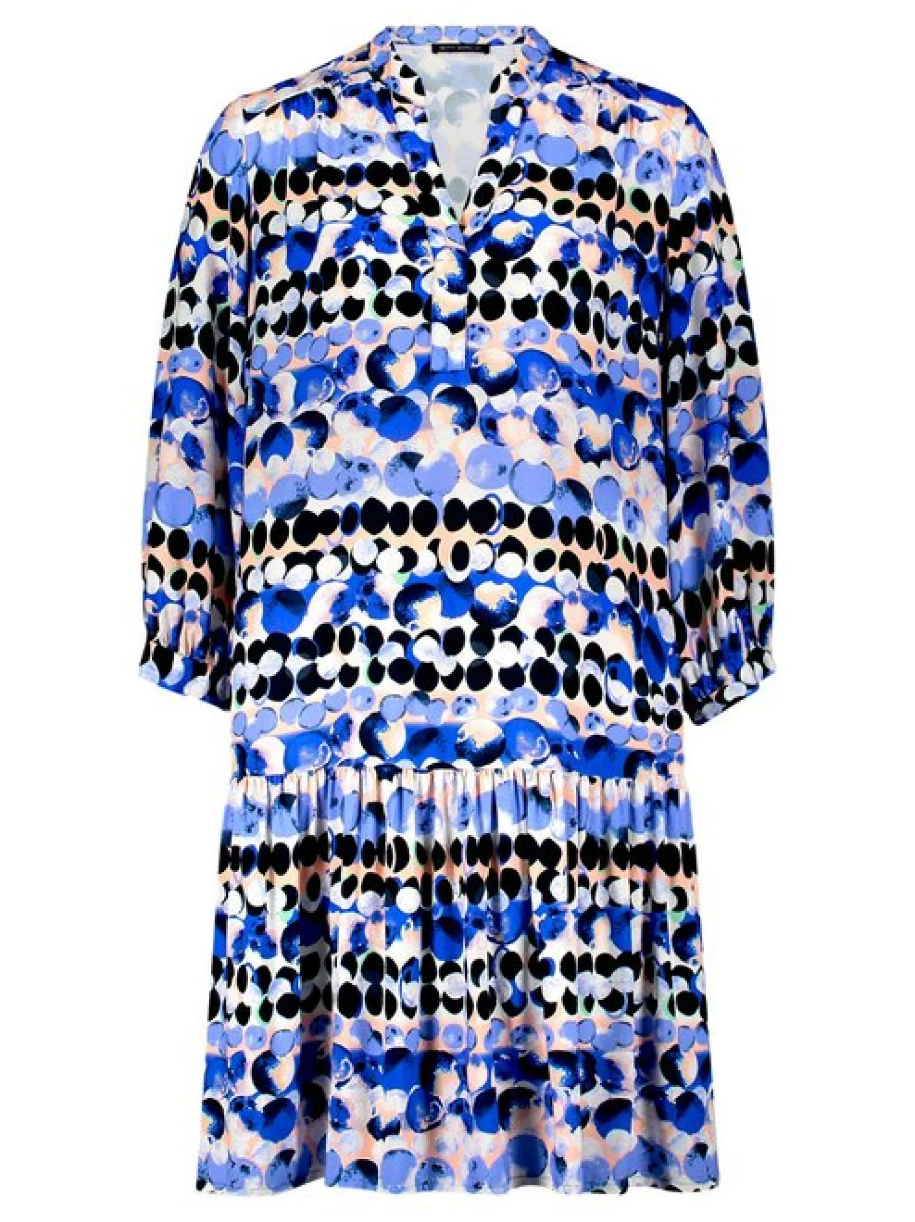 Betty Barclay Damen Stufenkleid in blau mehrfarbig