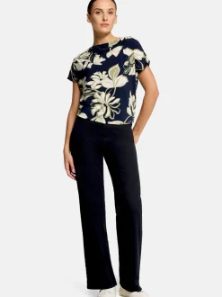 Betty Barclay Damen T-Shirt in blau mehrfarbig