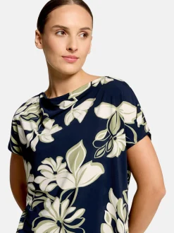 Betty Barclay Damen T-Shirt in blau mehrfarbig