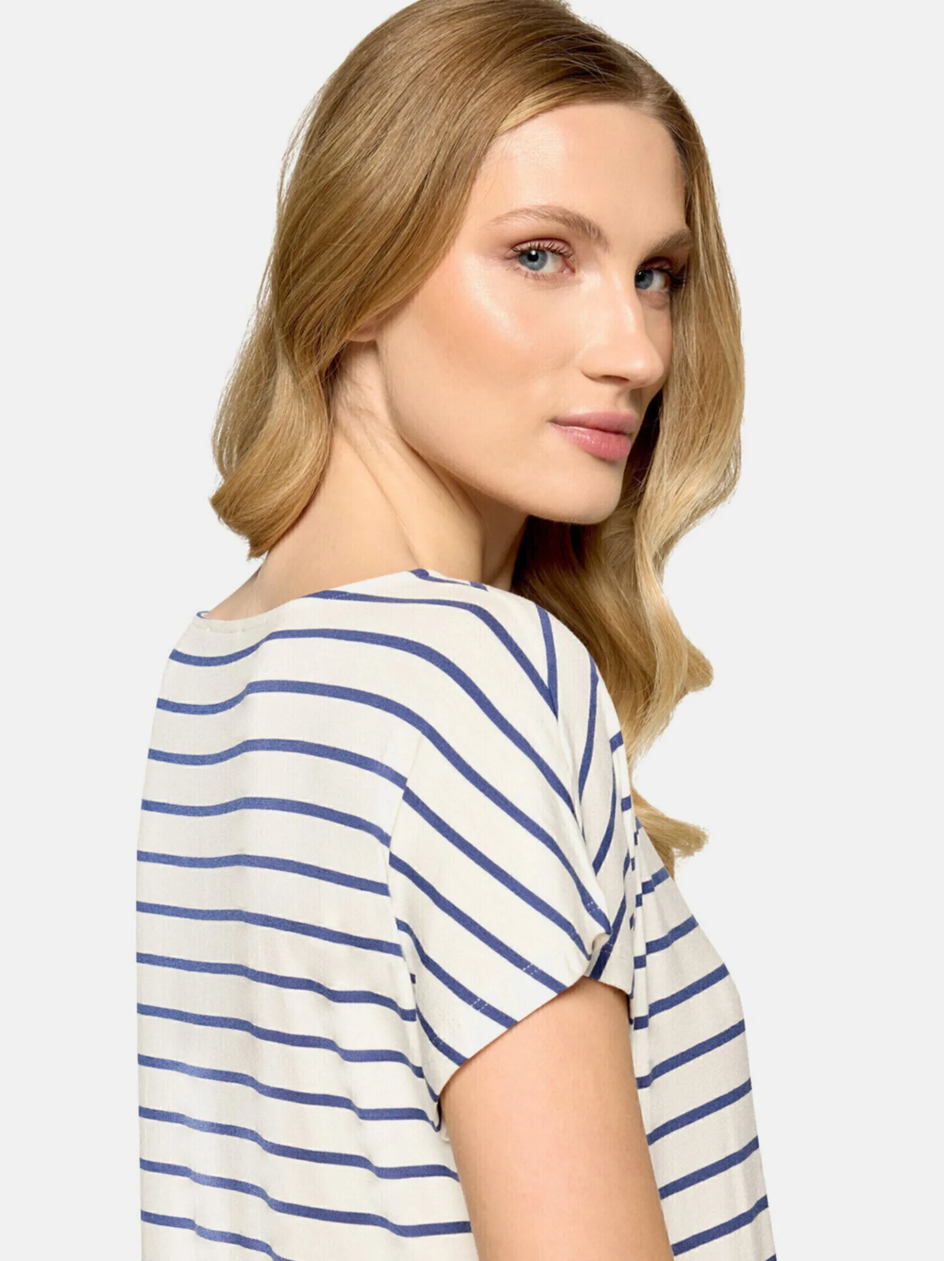 Betty Barclay Damen T-Shirt in blau mehrfarbig