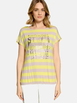 Betty Barclay Damen T-Shirt in mehrfarbig beige