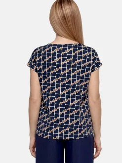 Betty Barclay Damen T-Shirt in marine mehrfarbig