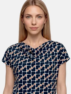 Betty Barclay Damen T-Shirt in marine mehrfarbig