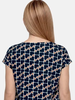 Betty Barclay Damen T-Shirt in marine mehrfarbig