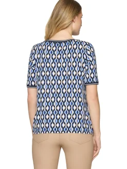Betty Barclay Damen T-Shirt in blau ecru