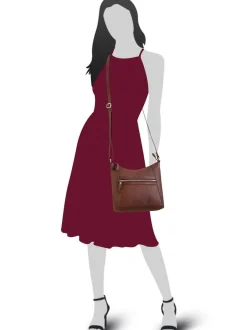 Betty Barclay Damen Umhängetasche in cognac