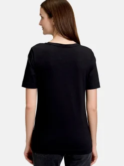 Betty & Co Damen Basic Shirt in schwarz