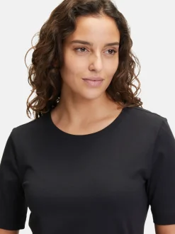 Betty & Co Damen Basic Shirt in schwarz