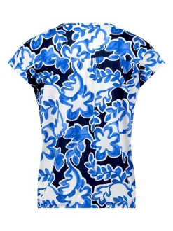 Betty & Co Damen Blusenshirt in marine weiß