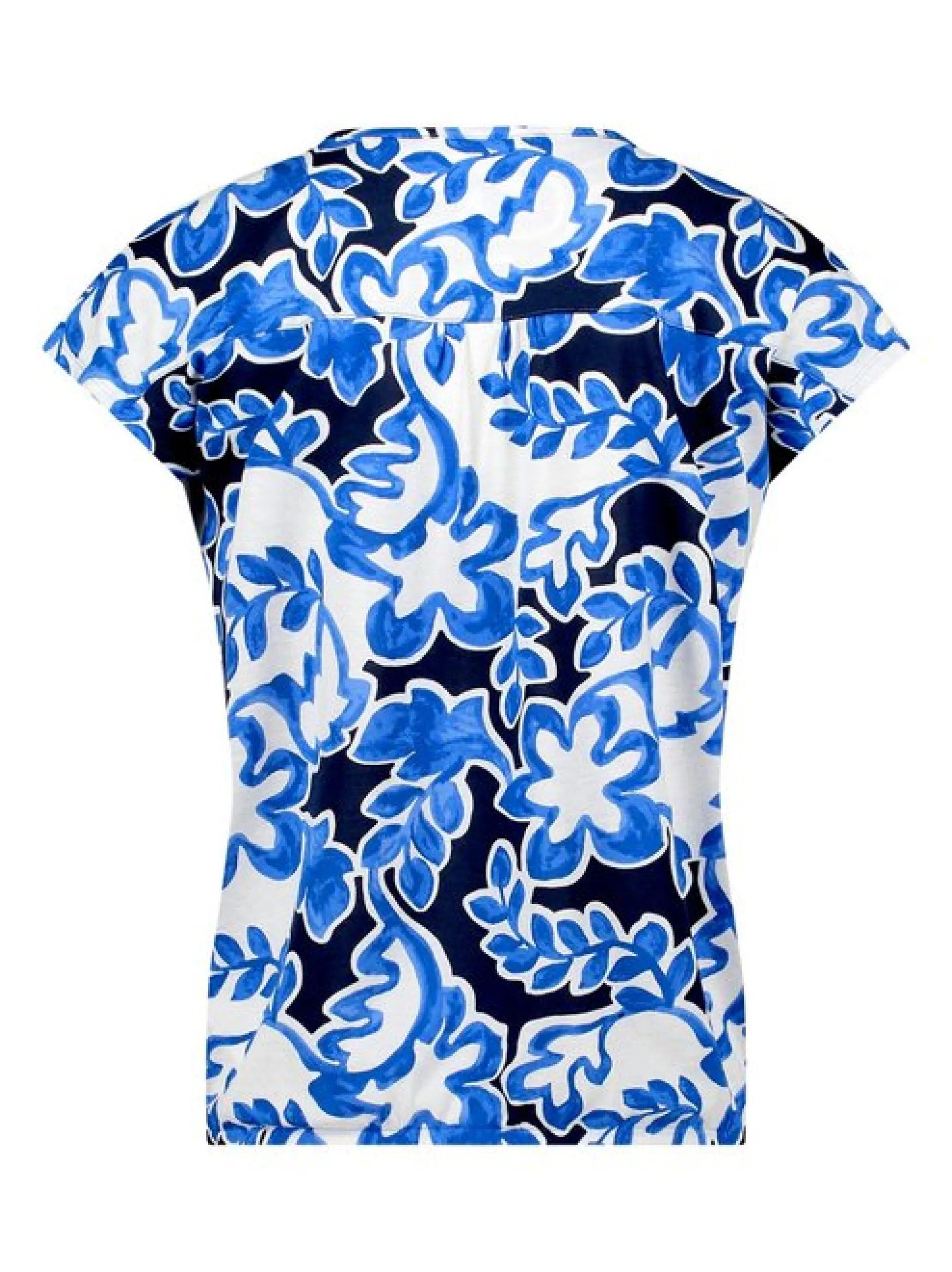 Betty & Co Damen Blusenshirt in marine weiß