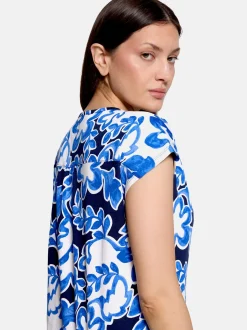 Betty & Co Damen Blusenshirt in marine weiß