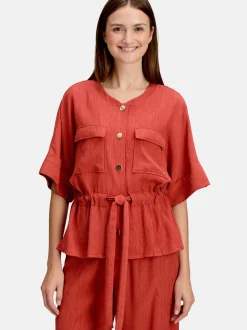 Betty & Co Damen Casual-Jacke in koralle