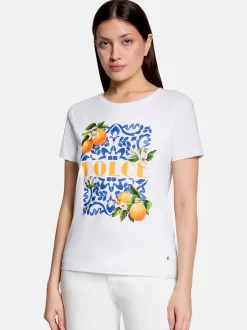 Betty & Co Damen Casual-Shirt in weiß mehrfarbig
