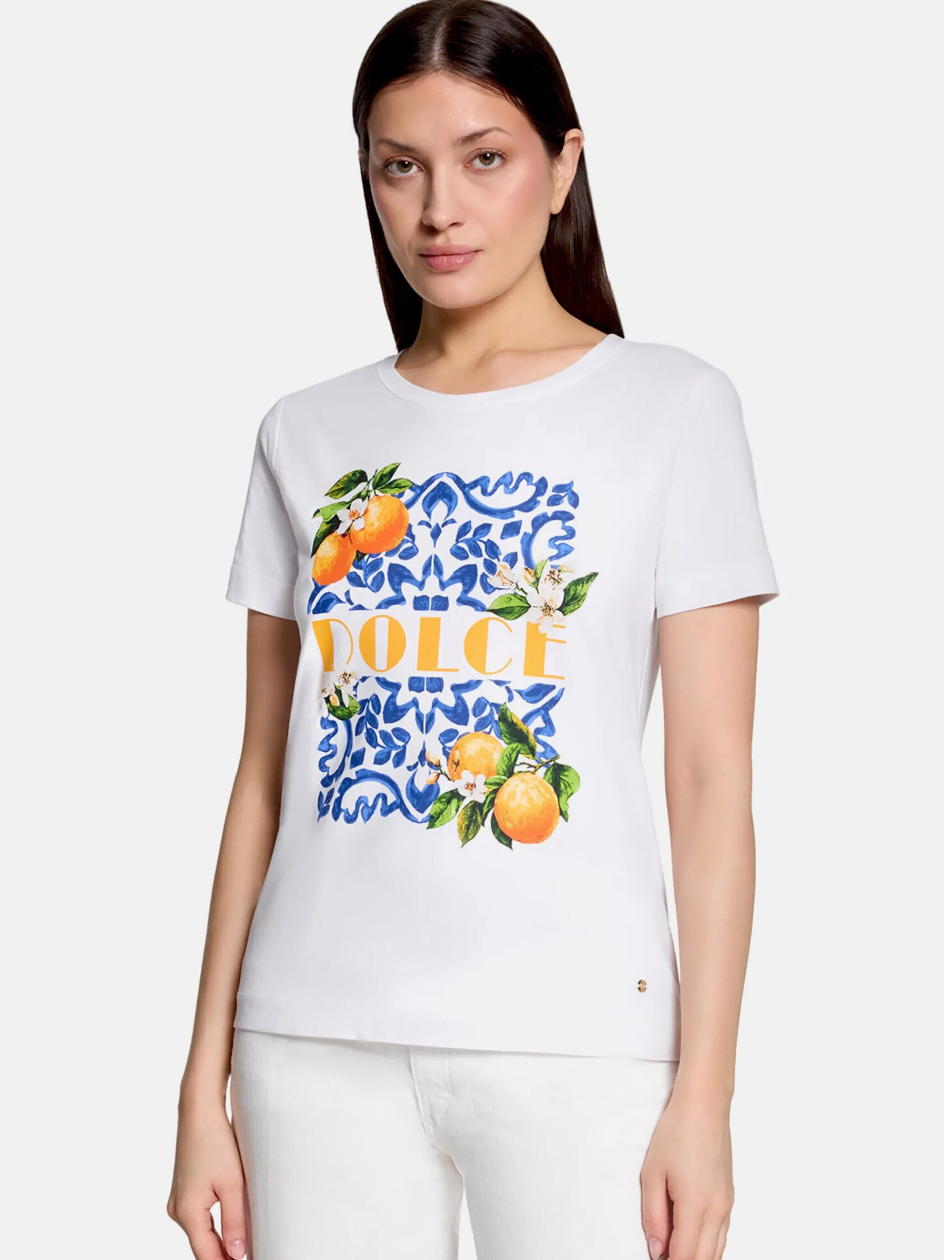 Betty & Co Damen Casual-Shirt in weiß mehrfarbig