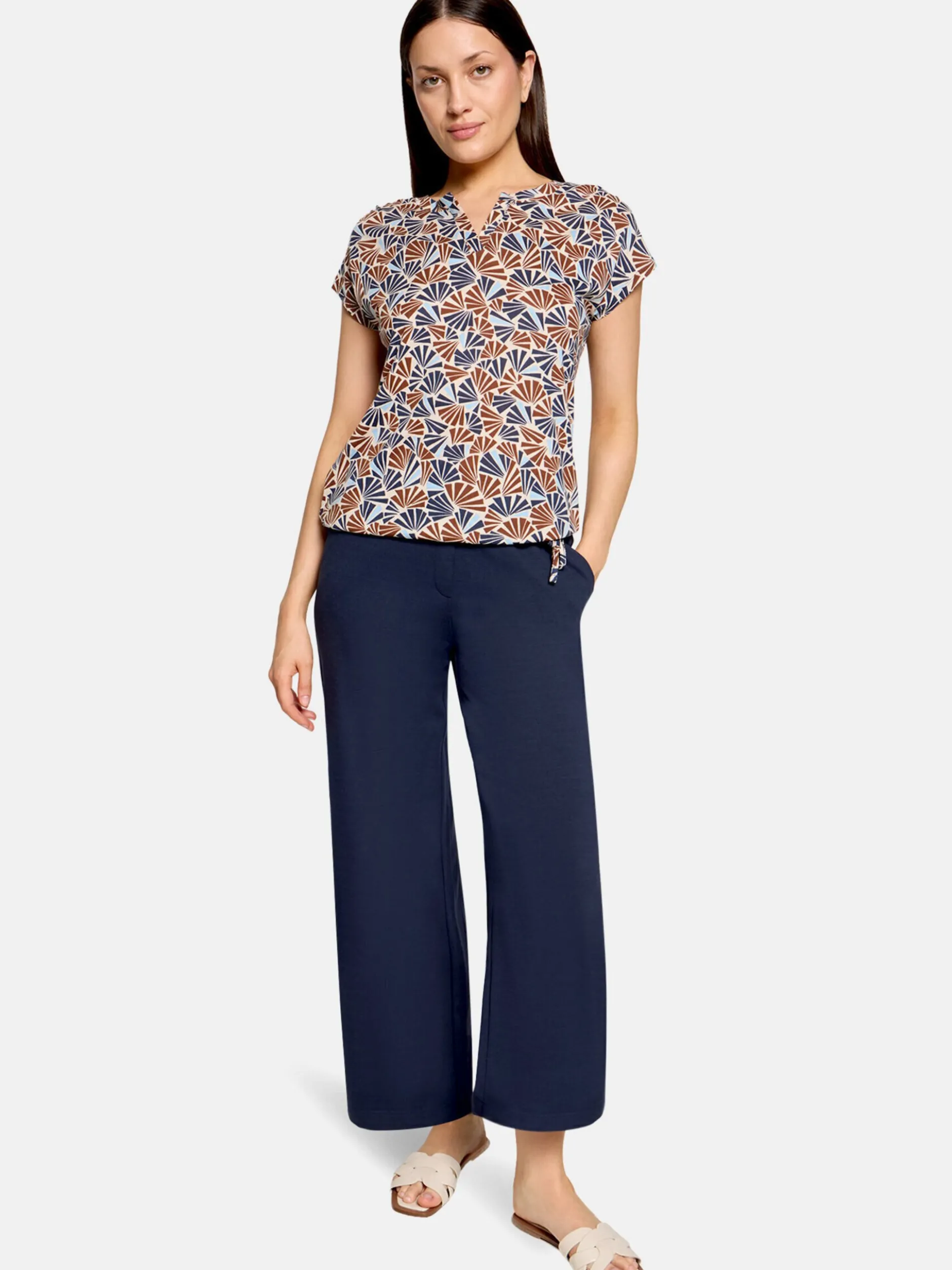 Betty & Co Damen Casual-Shirt in beige braun