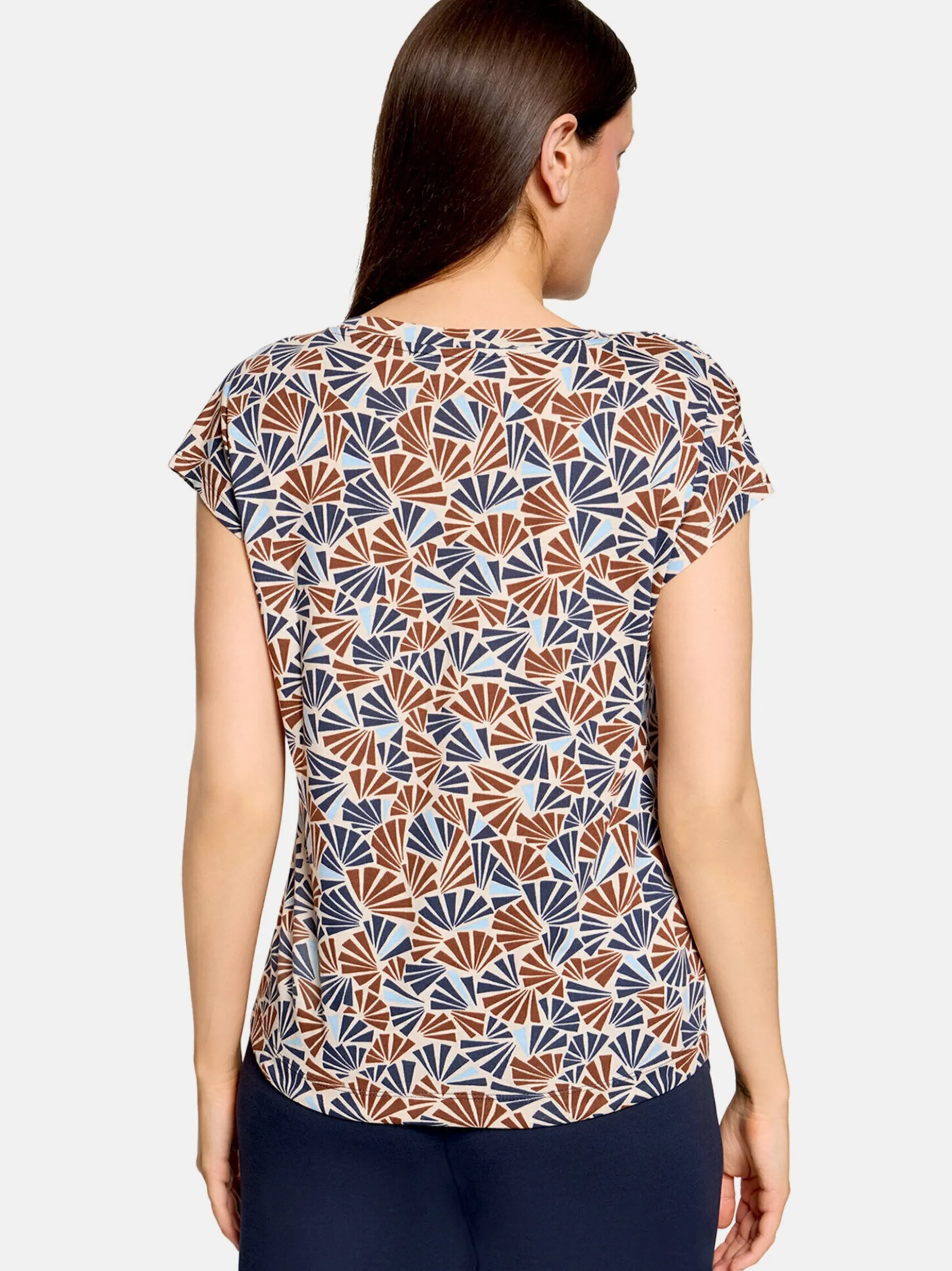Betty & Co Damen Casual-Shirt in beige braun