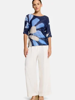 Betty & Co Damen Feinstrickpullover in blau