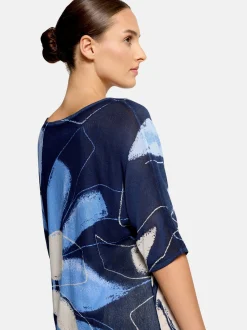 Betty & Co Damen Feinstrickpullover in blau