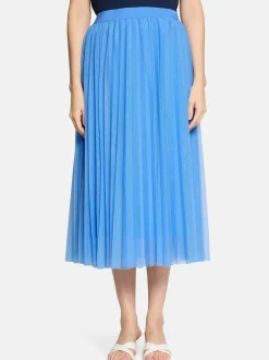 Betty & Co Damen Midirock in hellblau